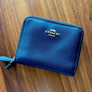 Double zipper coach wallet